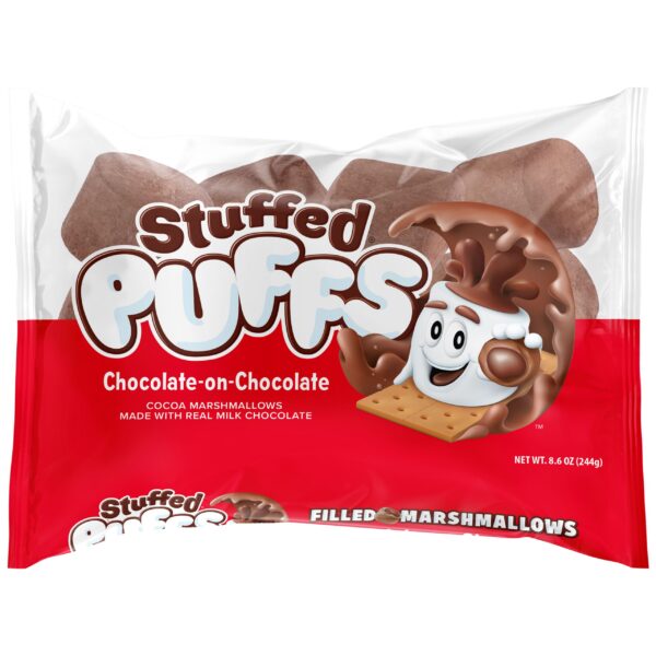 Stuffed Puffs® Chocolate-on-Chocolate Cocoa Marshmallow Filled with Milk Chocolate